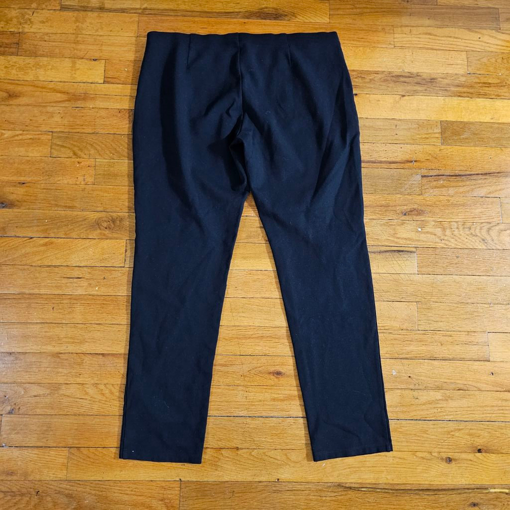 Eileen Fisher Petite Black Ponte Pants Large - Picture 7 of 8